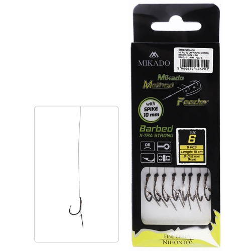 Mikado Z IGŁĄ  nr 12 DB plecionka: 0.12mm 10cm