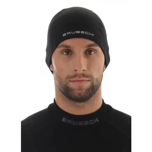 Brubeck Czapka wełniana unisex czarny S/M