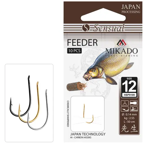 Mikado SENSUAL FEEDER Nr 10 Gold 0.16mm 70cm 10szt