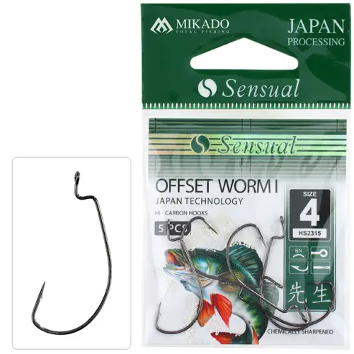 Mikado HACZYK SENSUAL OFFSET WORM I Nr 2/0 BN 5szt