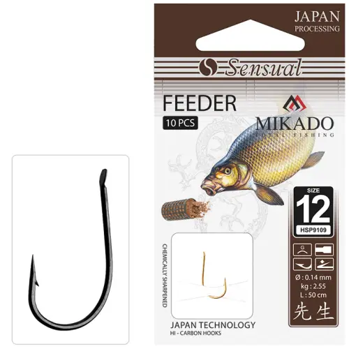 Mikado SENSUAL FEEDER Nr10BN 0.16mm 70cm 10szt