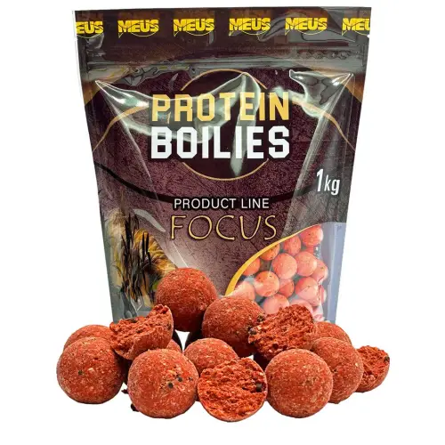 Meus Kulki Zanętowe Focus 18mm Truskawka Ryba 1kg