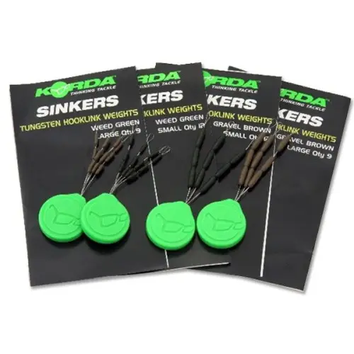 Korda Sinker Tungsten Hooklink Weight - 9 pieces