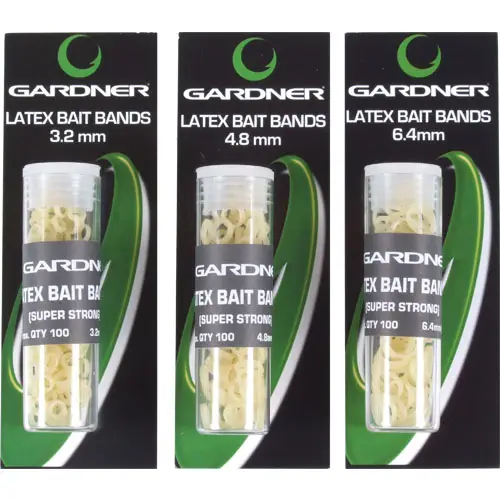 Gardner LATEX BAIT BANDS 3.2mm (10)