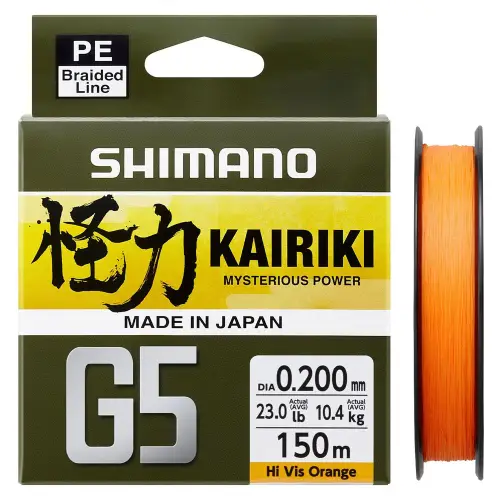 Shimano Kairiki G5 0,17mm 150m 6,9kg Orange