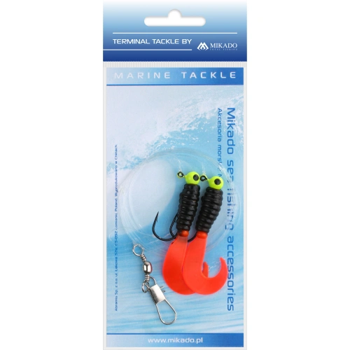 Mikado PILK TWIST JIGHEAD RIG 7.5cm-2x3g