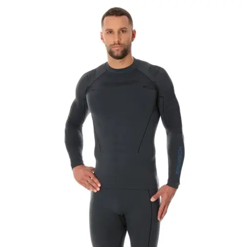 Brubeck Bluza męska THERMO grafitowy XL