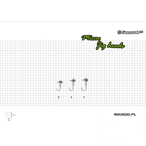Mikado GŁÓWKA JIGOWA SENSUAL MICRO 4g-8 BN 20szt