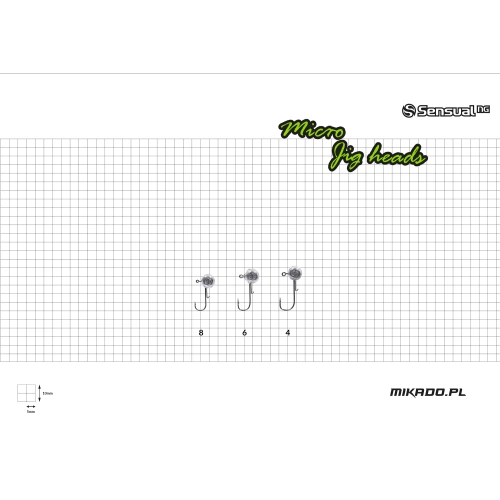 Mikado GŁÓWKA JIGOWA SENSUAL MICRO 2g-8 BN 20szt