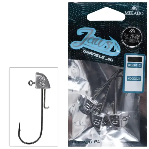 Mikado GŁÓWKA JIGOWA JAWS TRÓJKĄTNA 10g 5/0 3szt