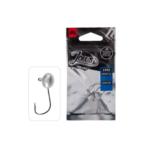 Mikado GŁÓWKA JIGOWA JAWS MICRO 1g-4 BN 3szt