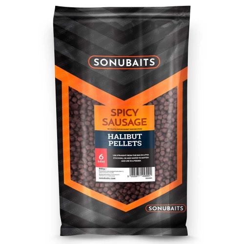 Sonubaits Halibut Pellets 3mm-Spicy Sausage 900g