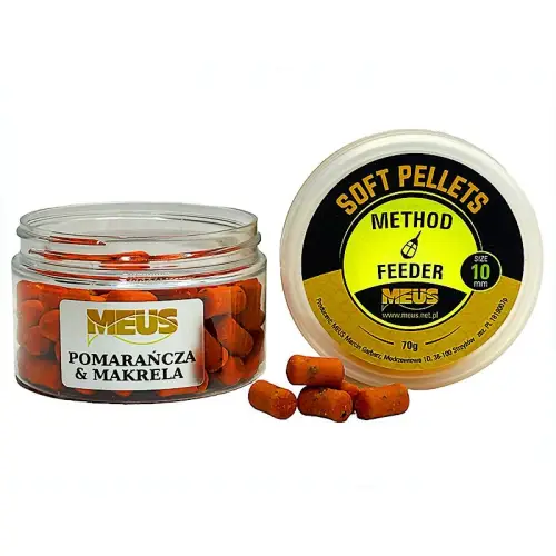 Meus Soft Pellets 10mm Pomarańcza Makrela 70g