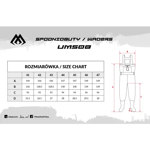 Mikado SPODNIOBUTY CZARNE BASIC UMS08 ROZM.43