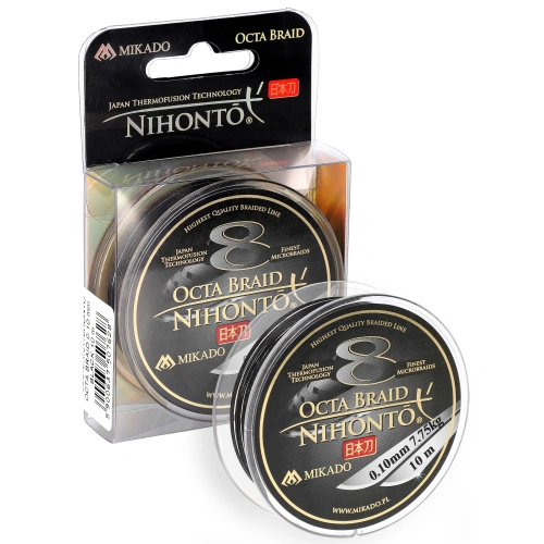 Mikado NIHONTO OCTA BRAID 0,12mm 8.9kg 10m Black