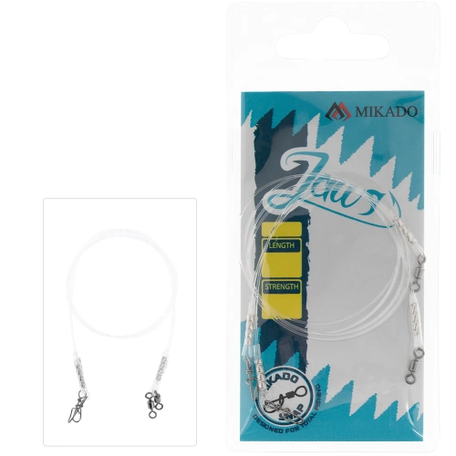 Mikado FLUOROCARBONOWY JAWS LIGHT 45cm 8kg 2szt