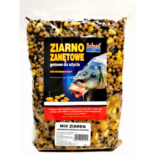 Boland Mix Ziaren 1kg (kukurydza, konopie, pszeni)