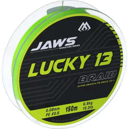 Mikado JAWS LUCKY 13 0.16mm 13kg 150m FLUO Zielon